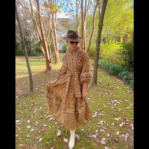 Sue Sartor Paloma Flounce Dress™️ | Honey / Brown